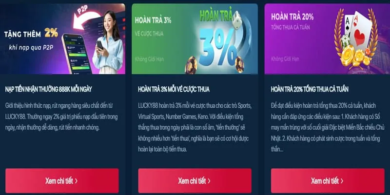 Ưu đãi nạp tiền hàng ngày